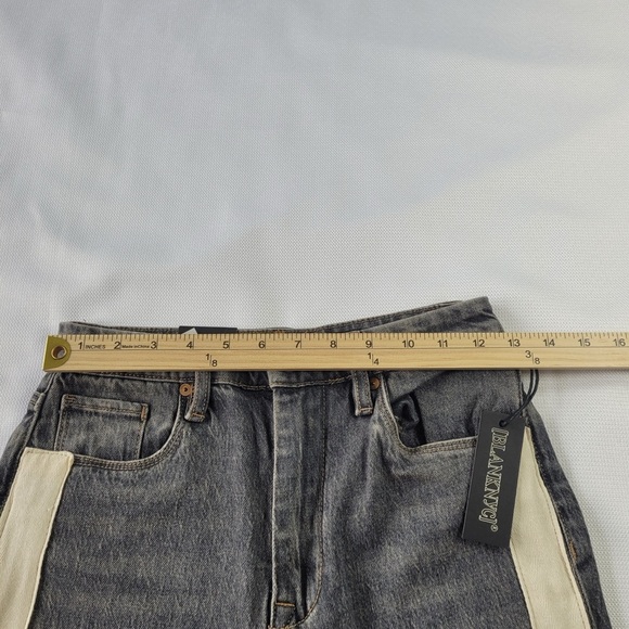 NWT Blank NYC The Cooper Women's Gray Jeans with Cream Stripes size 25 - Picture 8 of 14